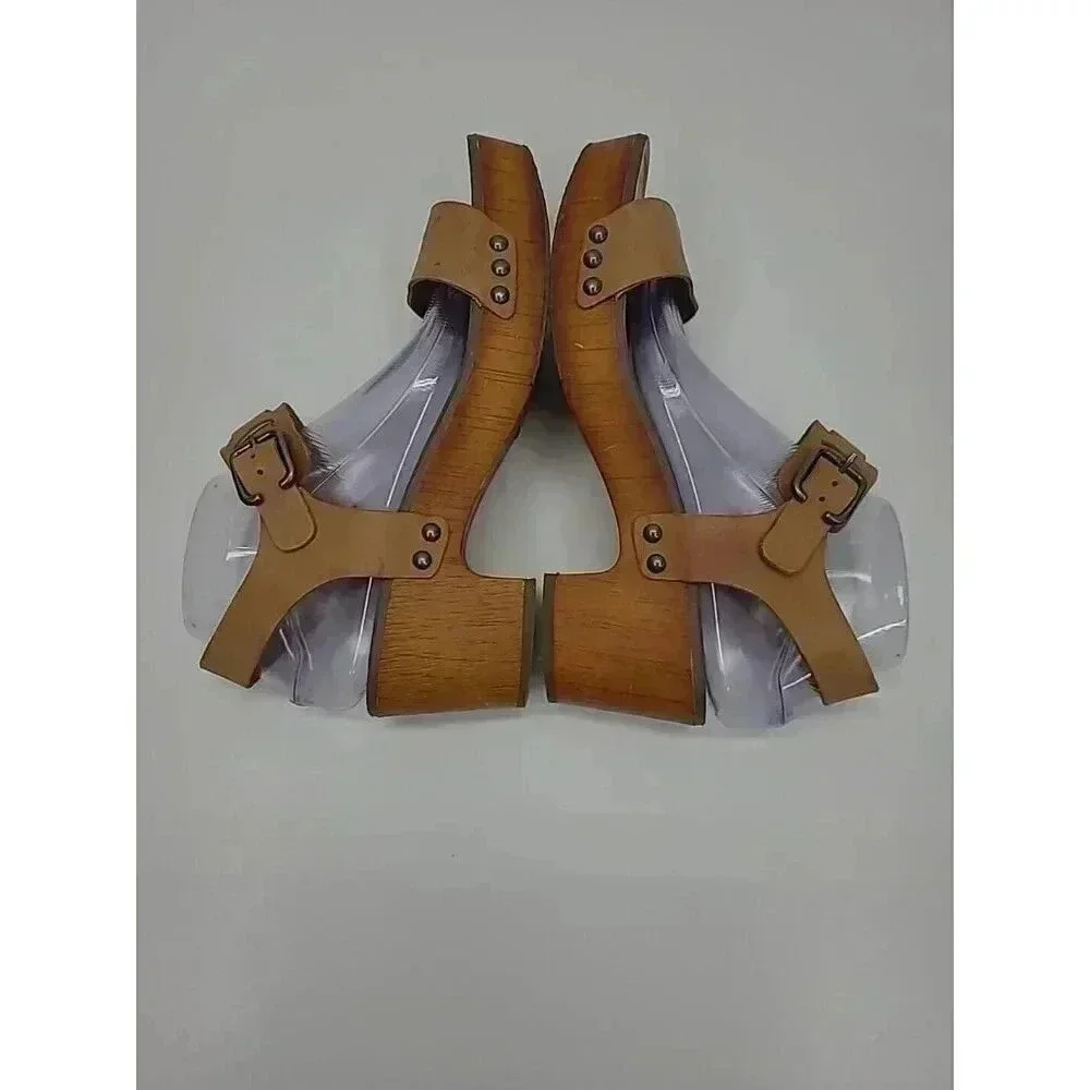 Lucky Brand Chunky Heeled Open Toed Sandals Women's Size 9.5 